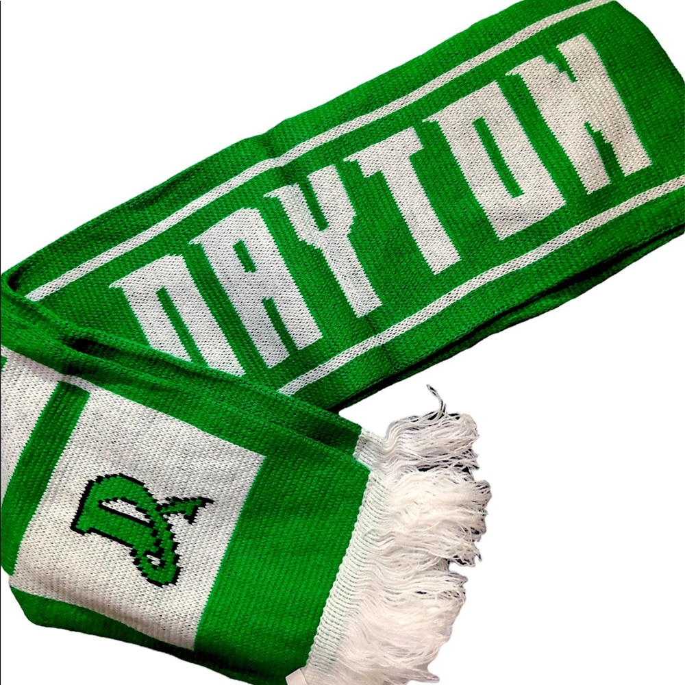 Dayton Dragons knit scarf